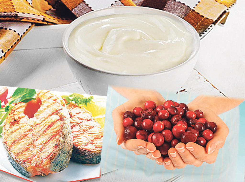 Jogurt, riba i ribizle