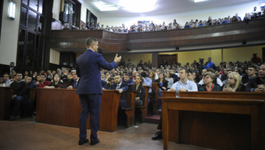 Vuk Jeremić na Pravnom fakultetu