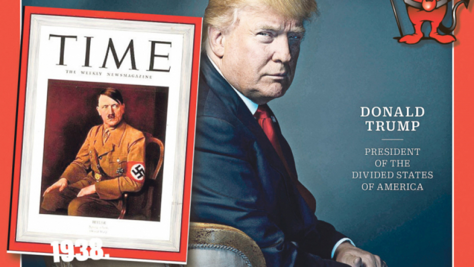 Mnogi su naslovnicu sa Trampom uporedili s onom sa Hitlerom