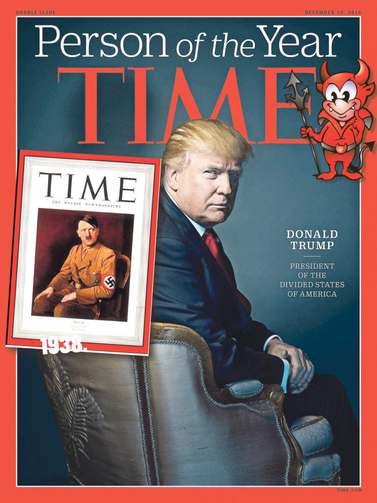 Mnogi su naslovnicu sa Trampom uporedili s onom sa Hitlerom
