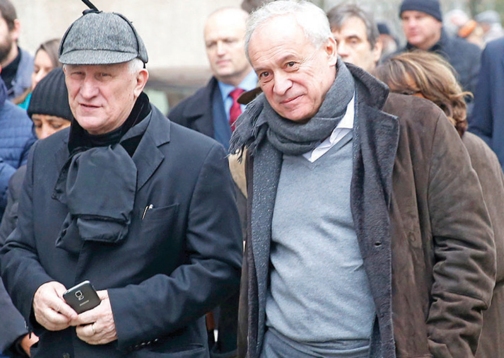 Matija Bećković i  Milorad Vučelić