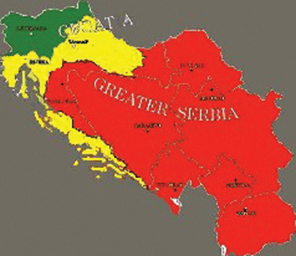 Mapa  Velike Srbije