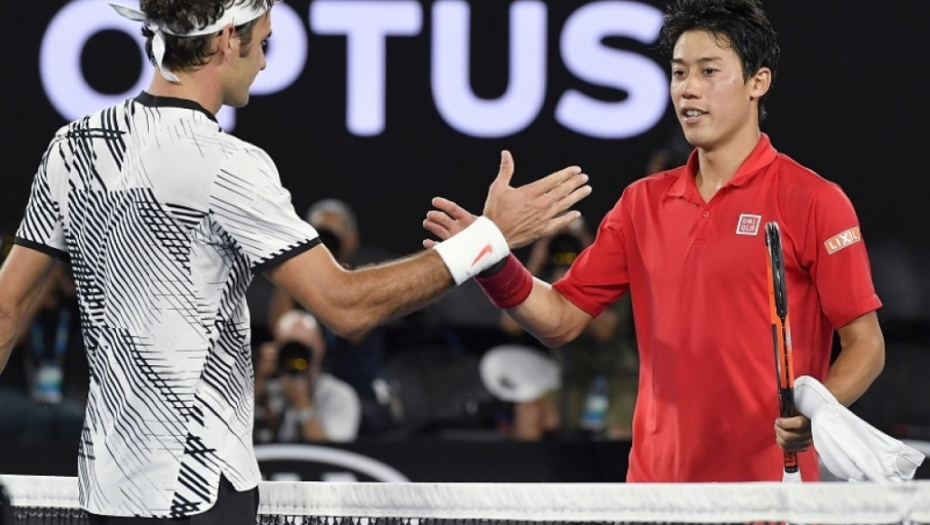 Federer i Nišikori posle meča