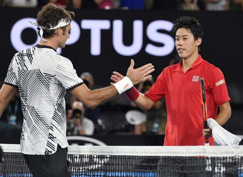 Federer i Nišikori posle meča