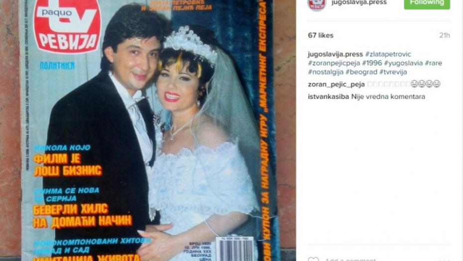 Zlata i Peja: Fotka sa svadbe na naslovnici