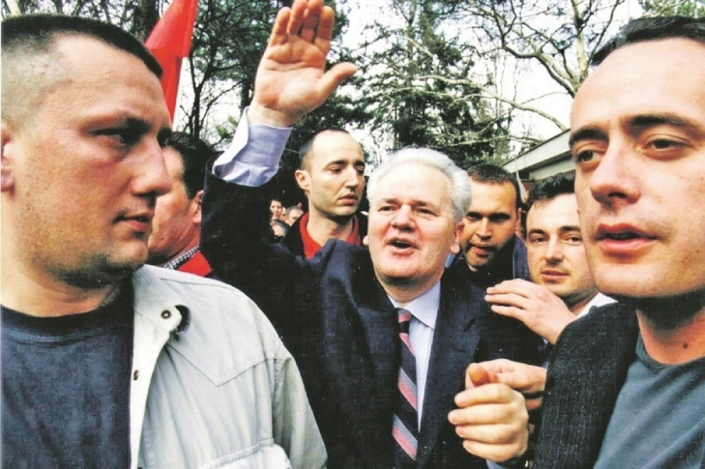 Slobodan Milo&scaron;ević i Sa&scaron;a Rudić