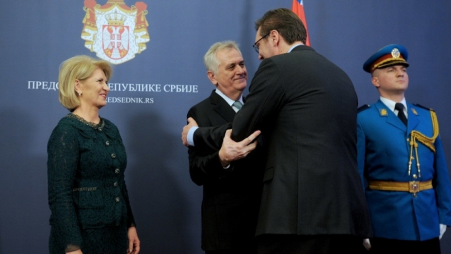 Nikolić i Vučić sinoć na prijemu povodom Dana državnosti