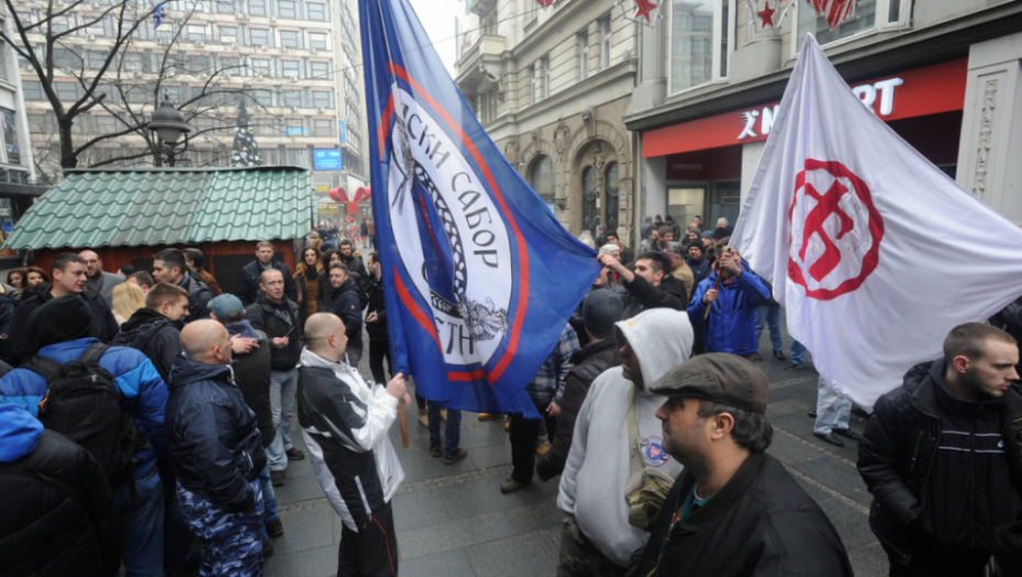 Protest Srba iz Crne Gore u Beogradu