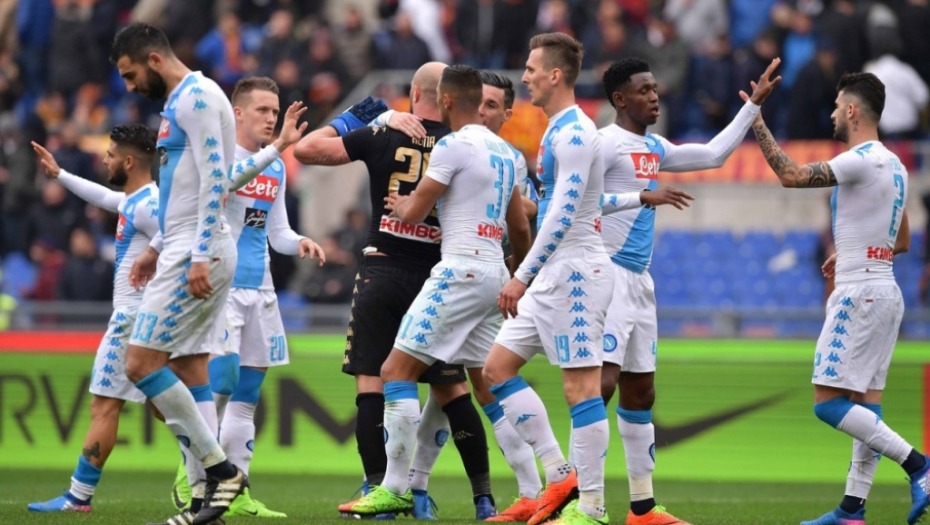 Pobeda na Olimpiku... Igrači Napolija