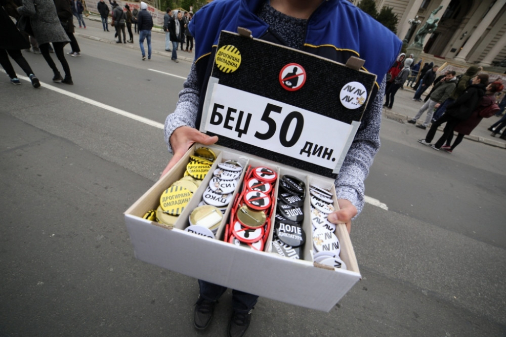 Protest protiv diktature u Beogradu, četvrti dan