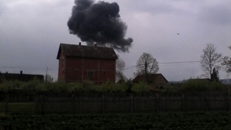 Trenutak posle pada aviona