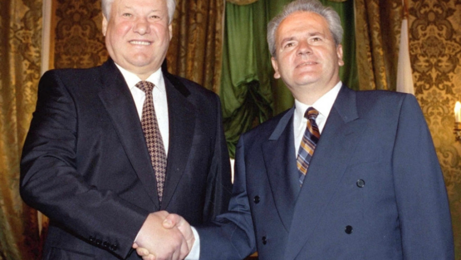 Boris Jeljcin i Slobodan Milošević
