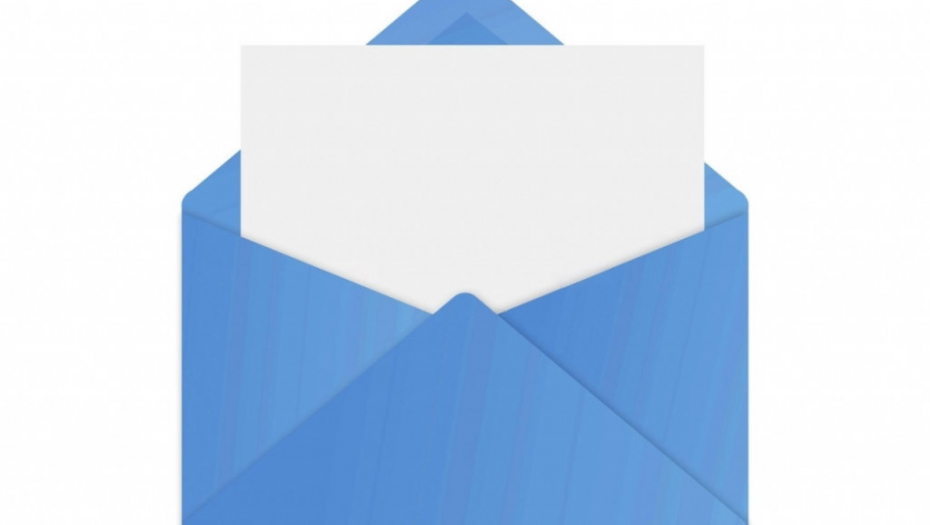 Plava koverta pismo poziv vojska
