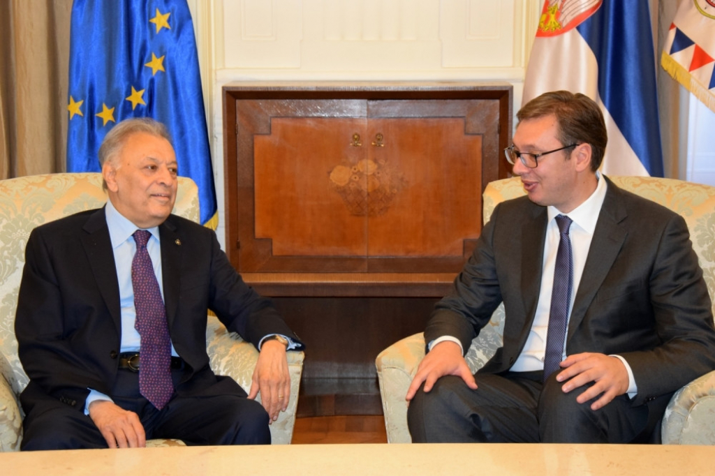Aleksandar Vučići i Zubin Mehta