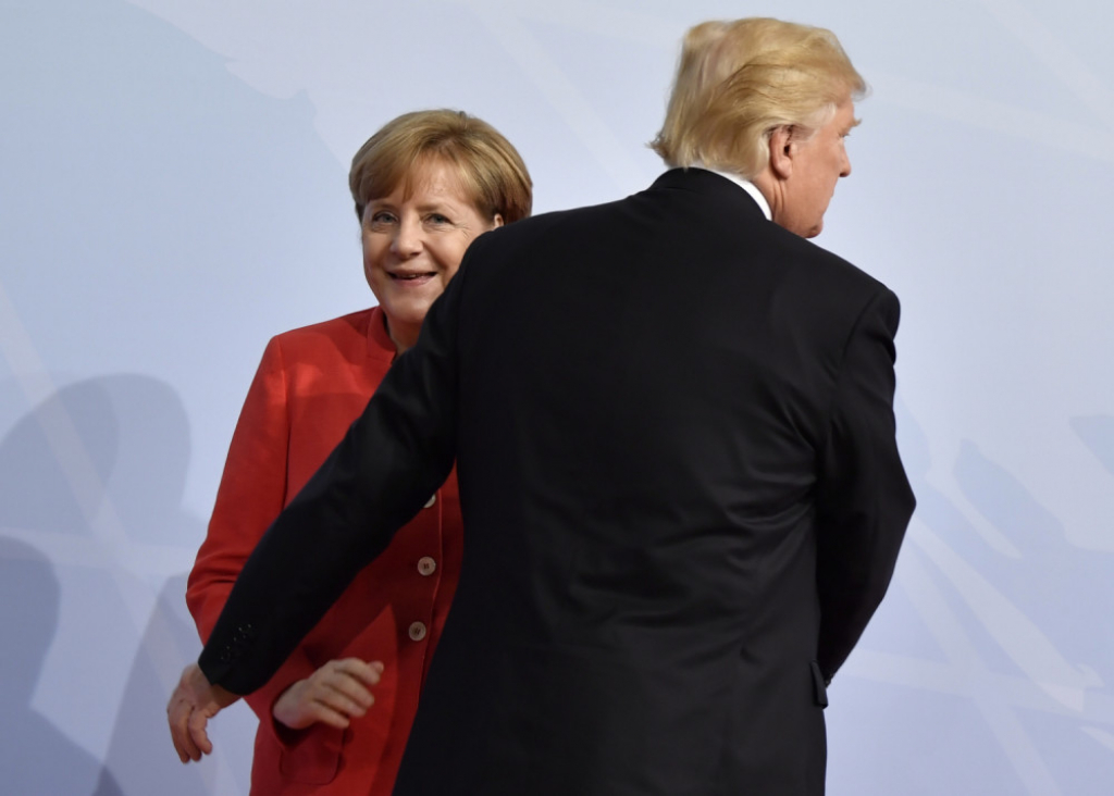 Donald Tramp i Angela Merkel