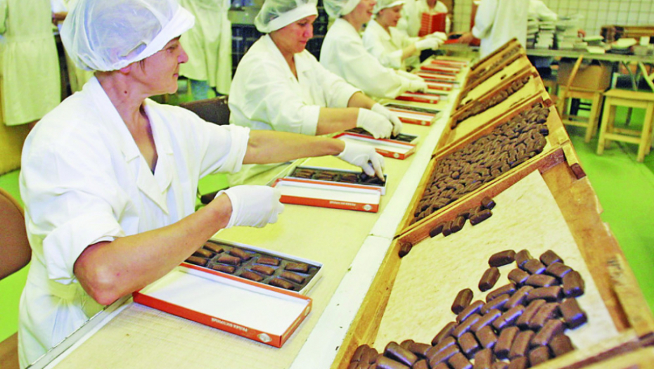 Čokolada slatkiši fabrika