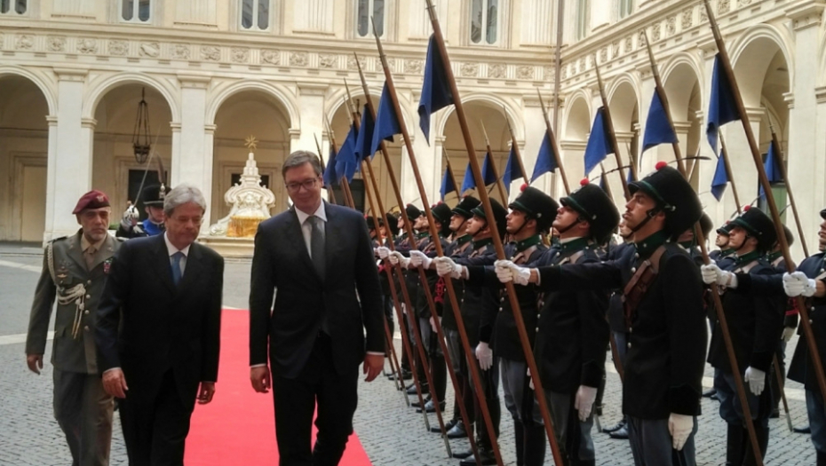 Aleksandar Vučić u Rimu Italija