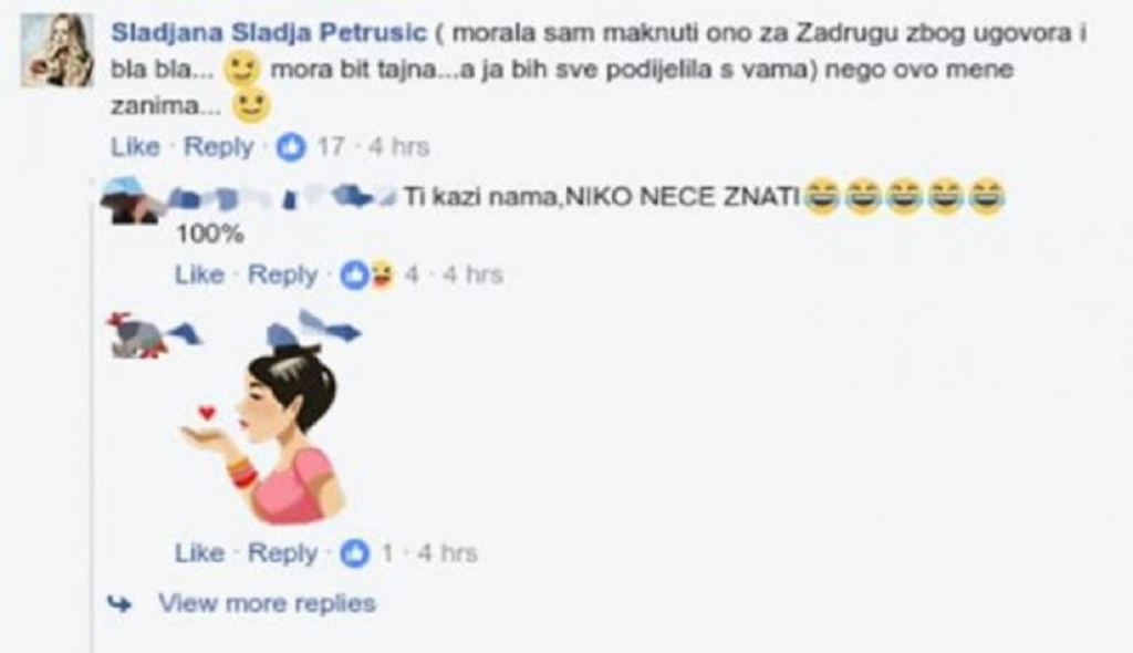 Slađa se pravda fanovima