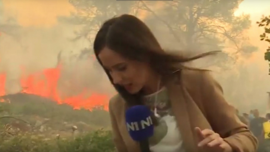 Novinarka N1 požar na Čapljini