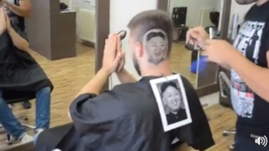 Frizura s likom Kima Džona Unga