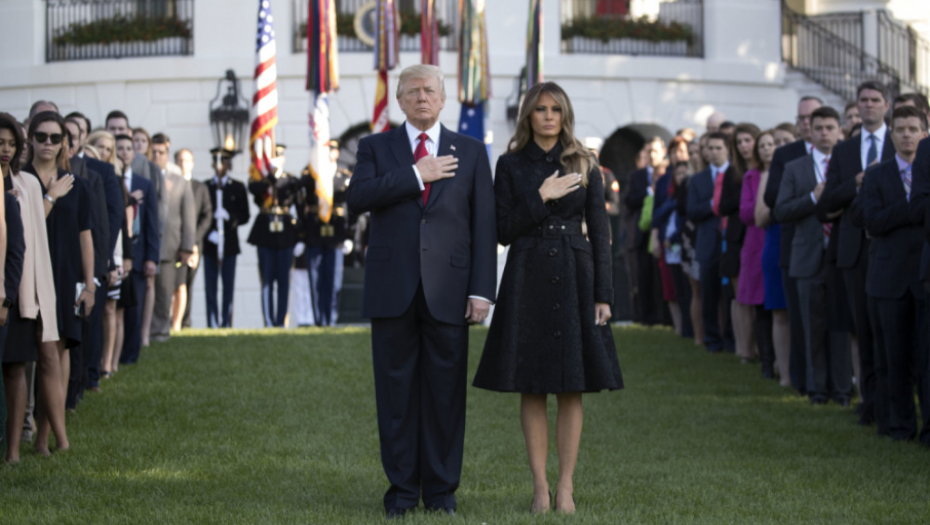 Donald i Melanija na oboeležavanju godišnjice