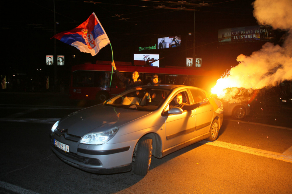 Navijači Srbije Srbija zastava