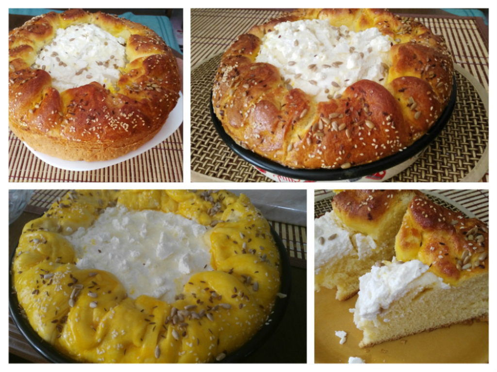 U&scaron;tinuta pogača sa mlekom i sirom, priprema