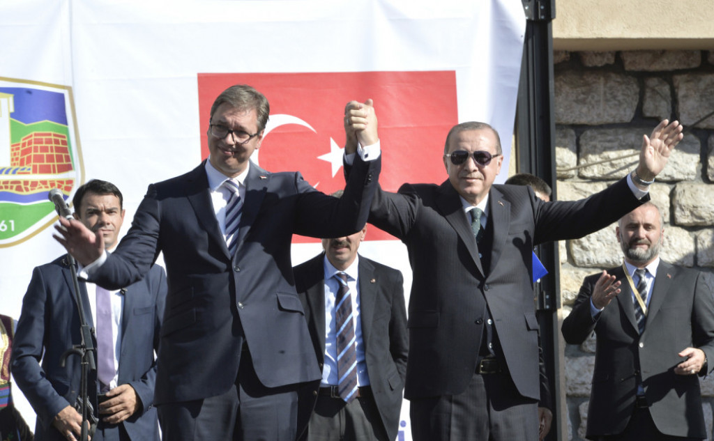 Redžep Tajip Erdogan i Aleksandar Vučić, Novi Pazar