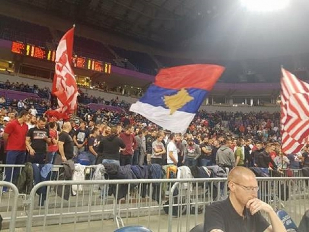 Navijači Zvezde na meču sa Bambergom