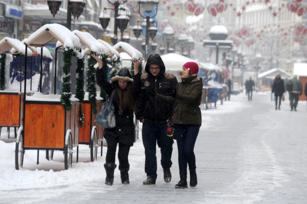 Knez Mihailova Beograd sneg zima