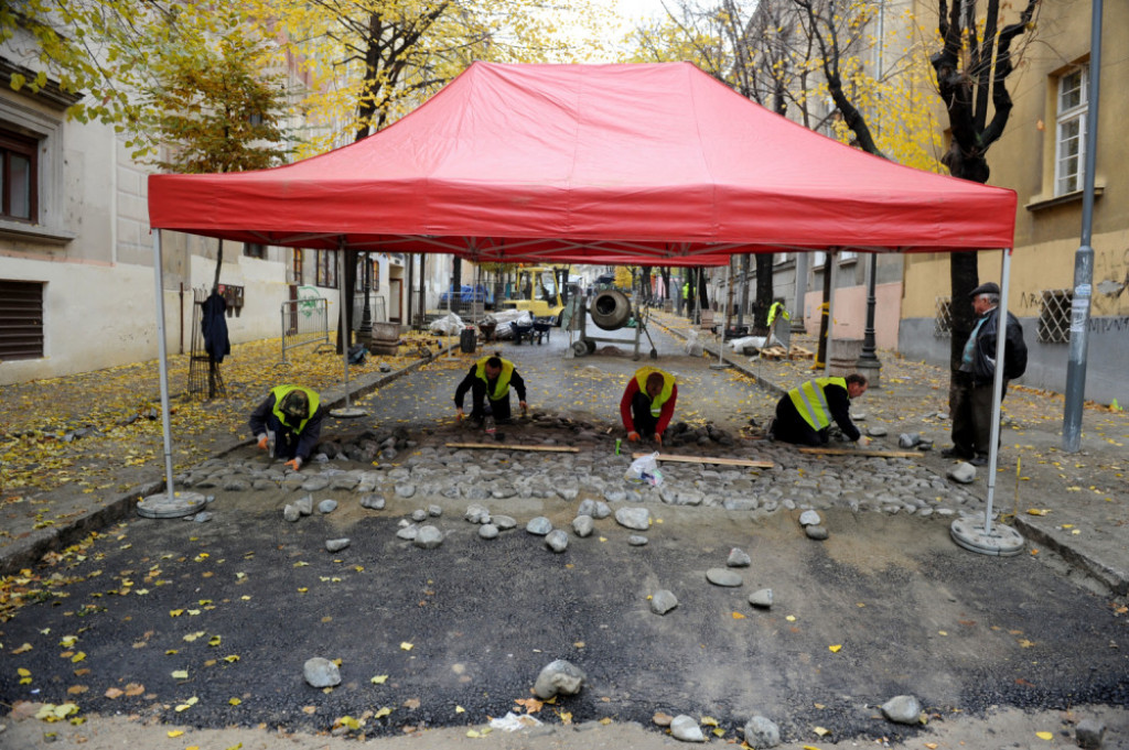Skadarlija postavljanje kaldrme