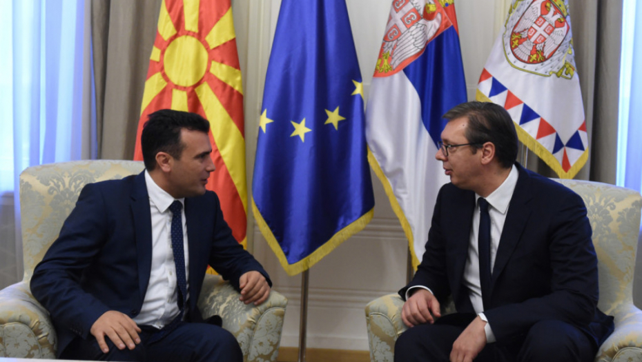 Zoran Zaev i Aleksandar Vučić