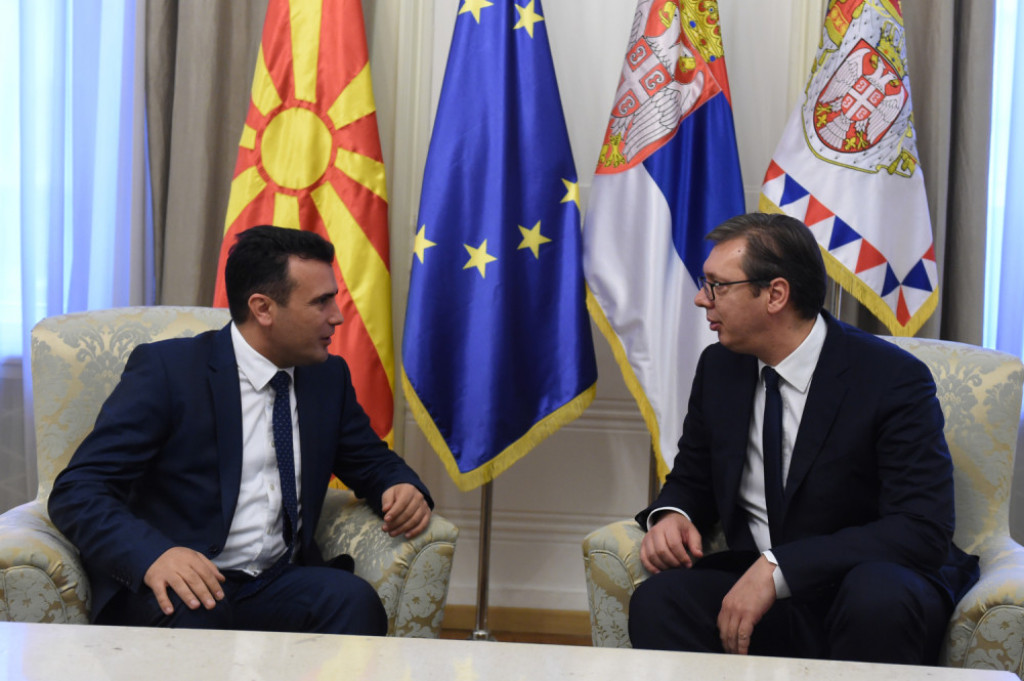 Zoran Zaev i Aleksandar Vučić