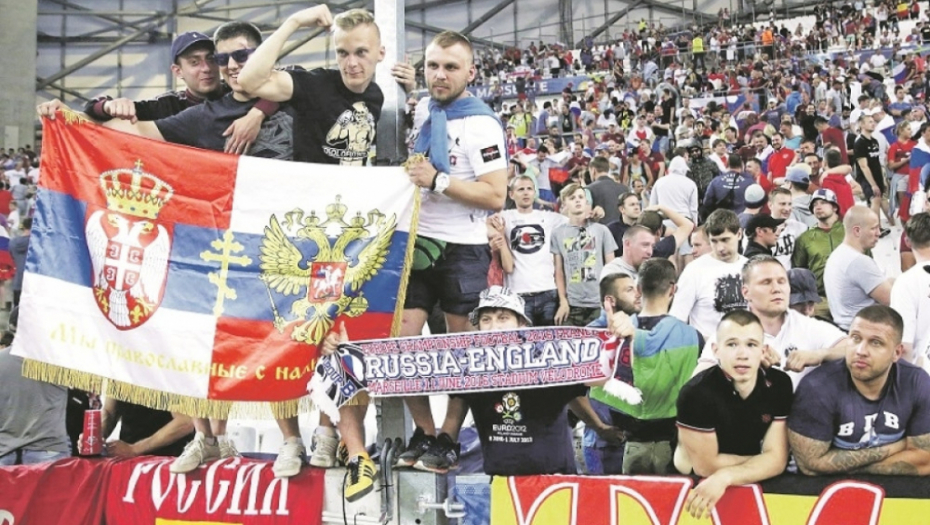 Navijači Srbije i Rusije