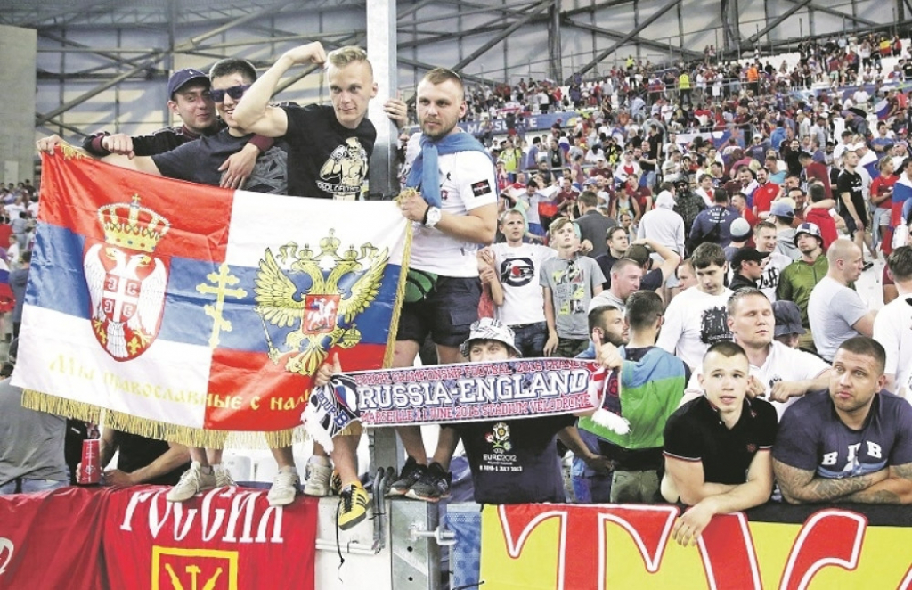 Navijači Srbije i Rusije