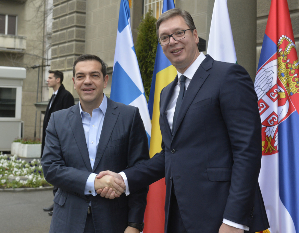 Aleksis Cipras i Aleksandar Vučić