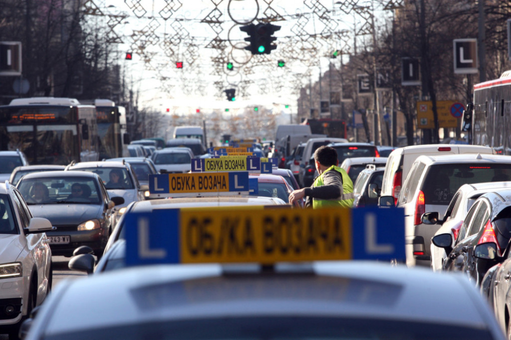 Protest beogradskih instruktora auto-škola