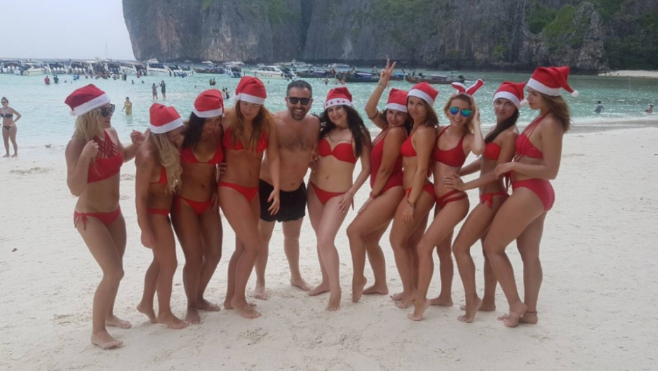 Proslava NG na plaži, Tajland