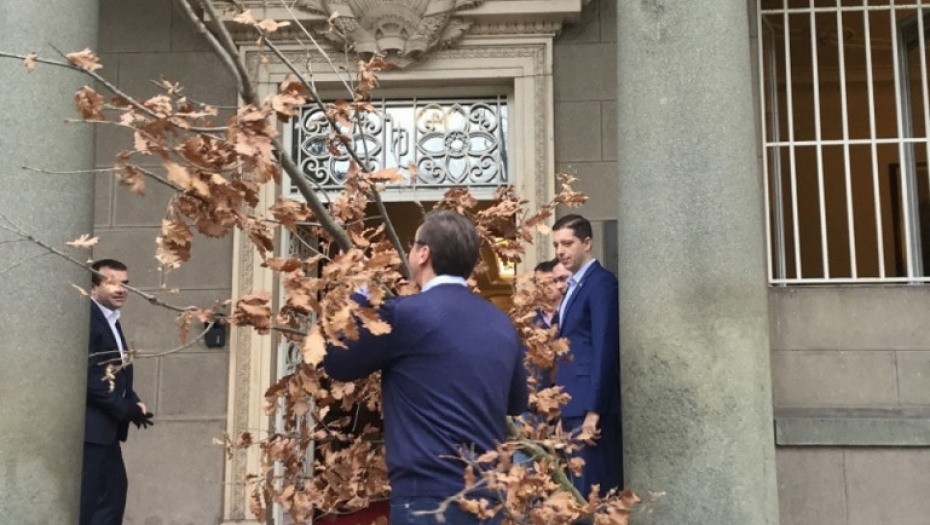 Vučić uneo badnjak u Predsedništvo