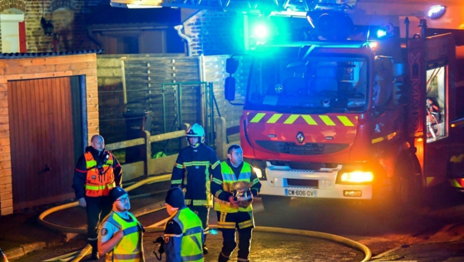 Požar na severu Francuske