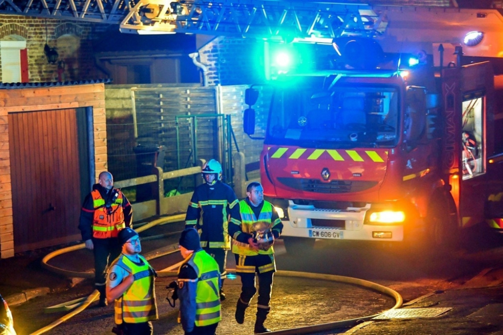 Požar na severu Francuske