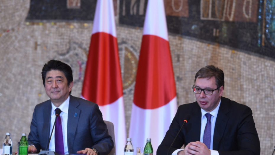 Aleksandar Vučić i Šinzo Abe