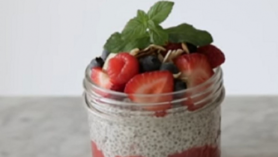 Puding sa čia semenkama