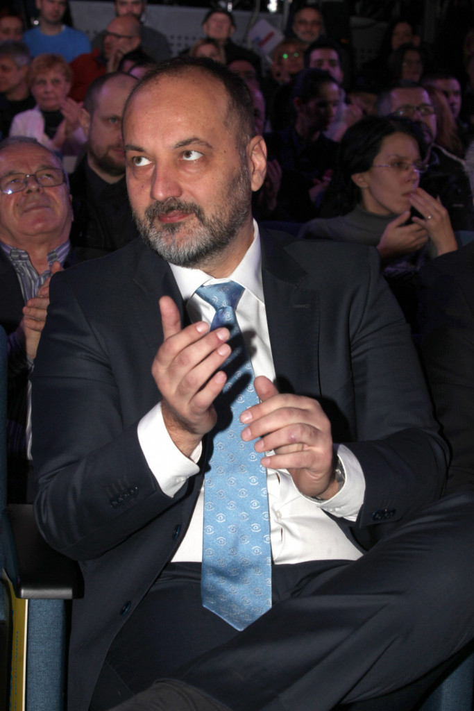 Dragan Đilas, Saša Janković, Vuk Jeremić predizborni skup