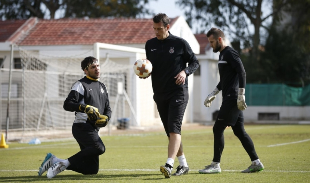 Vladimir Stojković na nedeljnom treningu Partizana