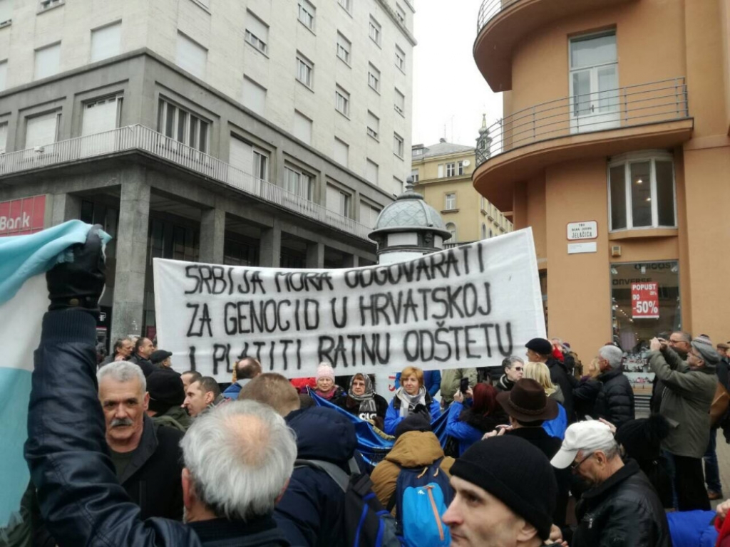 Protest na zagrebačkom Trgu