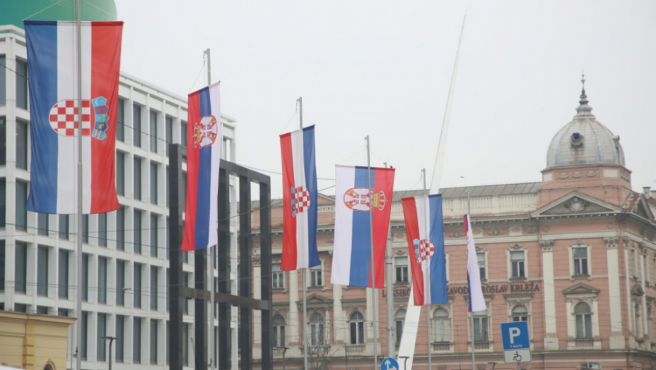 Srpske zastave u Zagrebu