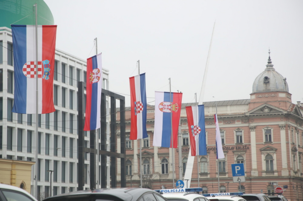 Srpske zastave u Zagrebu