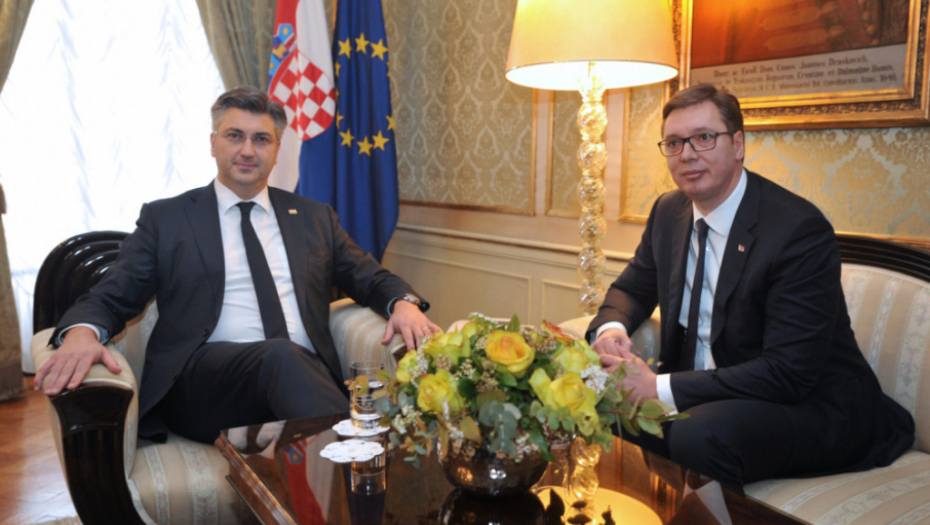Aleksandar Vučić i Andrej Plenković