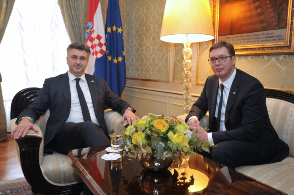 Aleksandar Vučić i Andrej Plenković